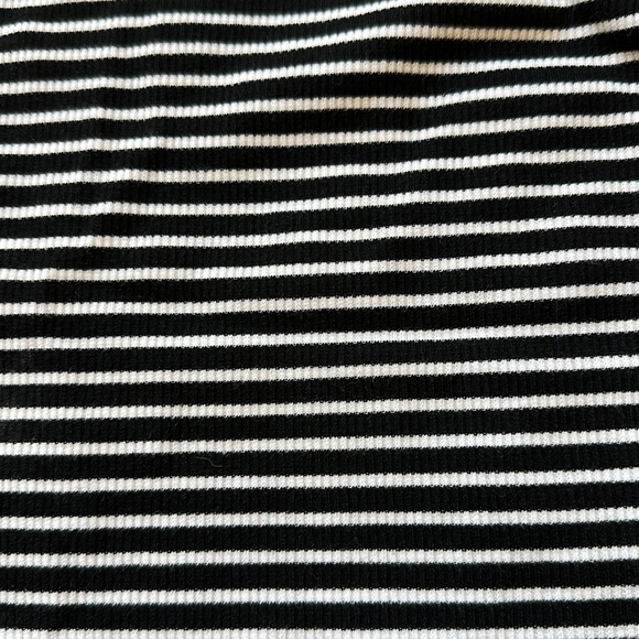 Juniors Shirt Size Small black and white stripe NWT - Picture 9 of 9